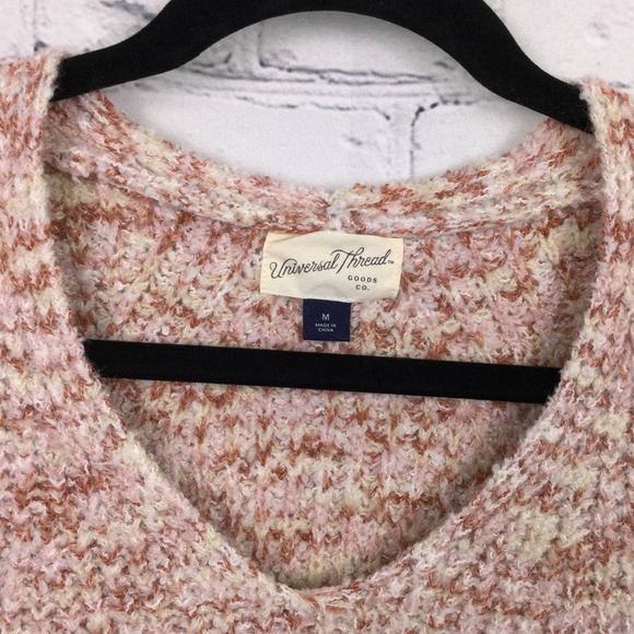 Universal Threads Puff Sleeve Scoop Neck Long Sleeve Chunky Sweater Women’s M - Picture 4 of 11